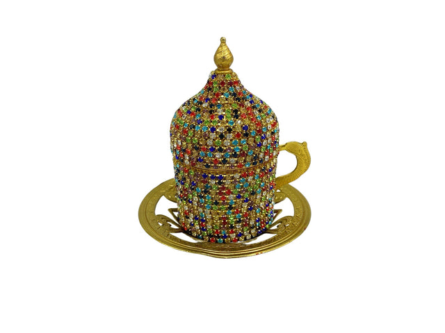 Lavina | Turkish Coffee Cup With Bead Design - TryAladdin