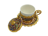 Lavina | Turkish Coffee Cup With Bead Design - TryAladdin