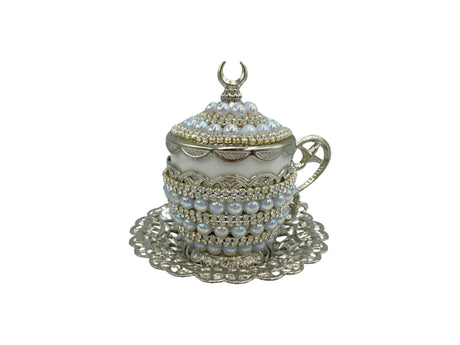 Lavina | Turkish Coffee Cup With Pearl Design - TryAladdin