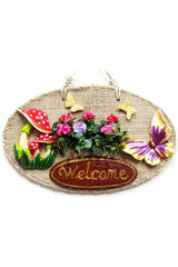 Life Garden Welcome Printed Door And Wall Ornament - TryAladdin