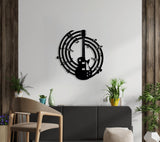 NR Dizayn | Metal Wall Art with Note Guitar Detail - TryAladdin