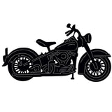 NR Dizayn | Motorcycle Side View Metal Wall Art - TryAladdin