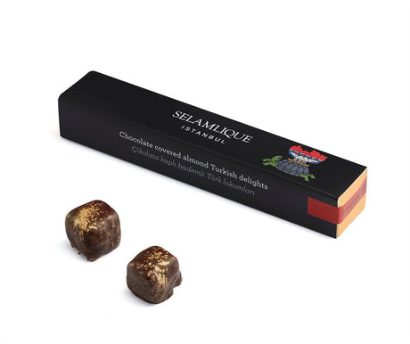 Selamlique Pomegranate Turkish Delight - Chocolate Covered Pomegranate Delight Sprinkled with Gold Dust - TryAladdin